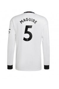 Fotbalové Dres Manchester United Harry Maguire #5 Venkovní Oblečení 2022-23 Dlouhý Rukáv